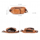 Outdoor Leisure Leather Retro Fashion Multifunctional Waist Chest Bag