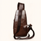 Men's Fashion Crossbody Bag Theftproof Leather Business Sling Bags Male Casual Chest Bags Shoulder Bags Chest Waist Pack